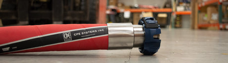 Hose with sliding bumper in a warehouse