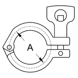 13MHM - Single Pin Heavy Duty Tri-Clamp