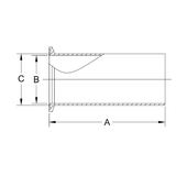 14MPHT - Tri-Clamp X Tygon Hose Adapter