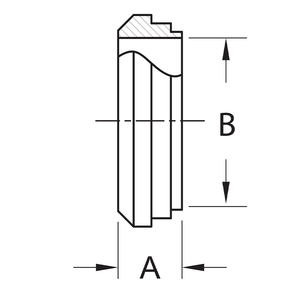 14PRF - Short Plain Bevel Seat Ferrule