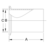 14WLMP - Tri-Clamp Light Duty Tank Ferrule