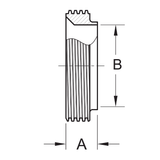 15TRF - Short Threaded Bevel Seat Ferrule