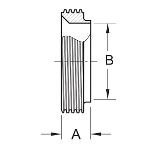 15TRF - Short Threaded Bevel Seat Ferrule