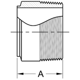 19WB - Butt-Weld X Male NPT Adapter - Machine Finish