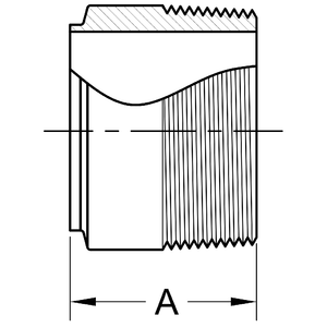 19WB - Butt-Weld X Male NPT Adapter - Machine Finish