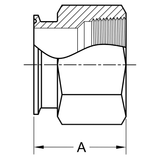 22MP - Tri-Clamp x Female NPT Adapter