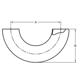 2WU - Butt-Weld 180° U-Bend - Polished