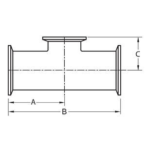 7MPS - Tri-Clamp Short Outlet Tee