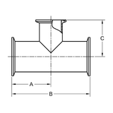 7RMP - Tri-Clamp Reducing Tee