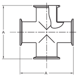 9MP - Tri-Clamp Cross
