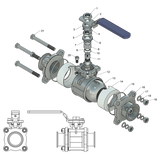 Encapsulated 2-Way Ball-Valve