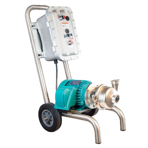 INOXPA Hyginox SEN-20 Portable Centrifugal Pump Assembly with Explosion Proof Motor