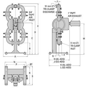 PS8 Hygienic (mushroom/ball valve) With Fixed Stand