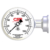 3-1/2” (90mm) Sani-Flow Pressure Gauge with Side Mount